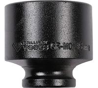 BRILLIANT TOOLS BT022683 1/2 Inch Impact Socket 12 Point 36 mm Short [Powered by KS Tools]