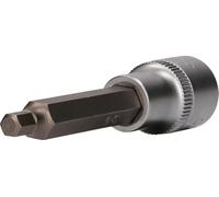 BRILLIANT TOOLS BT022871 1/2 Inch Hex Socket Bit Socket, 100 mm Long, 6 mm [Powered by KS Tools]