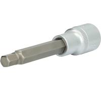 BRILLIANT TOOLS BT022873 1/2 Inch Hex Socket Bit Socket, 100 mm Long, 8 mm [Powered by KS Tools]