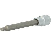 BRILLIANT TOOLS BT022881 1/2 Inch Hex Socket Bit Socket, 140 mm Long, 6 mm [Powered by KS Tools]