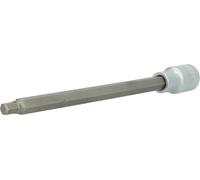 BRILLIANT TOOLS BT022892 1/2 Inch Hex Socket Bit Socket, 200 mm Long, 7 mm [Powered by KS Tools]