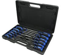 BRILLIANT TOOLS BT033012 Screwdriver Set, 12 Pieces, Slotted, PH [Powered by KS Tools]