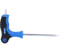 BRILLIANT TOOLS BT041011 T-Handle Torx® with Face Hole Allen Key T10 x 75 mm [Powered by KS Tools]