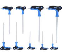 BRILLIANT TOOLS BT041200 Torx® T-Handle Hex Key Set 9 Pieces [Powered by KS Tools]