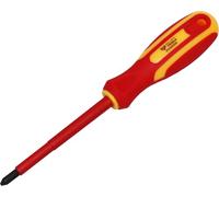 BRILLIANT TOOLS BT068008 VDE Screwdriver PH Phillips PH2 x 100 mm [Powered by KS Tools]