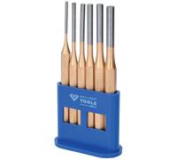 Brilliant Tools BT085070 6-Piece Cotter Punch Set Durable Steel Boxed