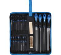 Brilliant Tools BT103030 File Set 19-Piece Metal/Wood/Plastic Use