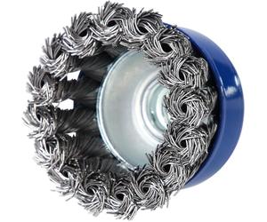 BRILLIANT TOOLS BT103103 Cup Brush, Diameter 65 mm with M14 x 2.0 mm Attachment [Powered by KS Tools]
