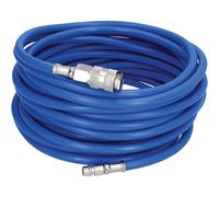 BRILLIANT TOOLS Druckluftschlauch, Ø, 10m BT160005 Compressed Air Hose, Diameter 6 mm, m [Powered by KS Tools], Blue, 10 metres