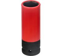 BRILLIANT TOOLS BT691008 1/2 Inch Aluminium Rim Power Socket, 21 mm [Powered by KS Tools]