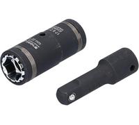 BRILLIANT TOOLS BT691011 4-in-1 Power Socket Set (2 Pieces) [Powered by KS Tools]