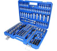 BRILLIANT TOOLS Set of Sockets and Ratchets 172 Pieces 1/4 Inch 3/8 Inch 1/2 Inch