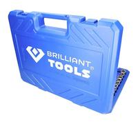 BRILLIANT TOOLS Set of Sockets and Ratchets 172 Pieces 1/4 Inch 3/8 Inch 1/2 Inch