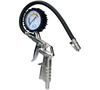 Brilliant Tools Tyre Inflator 0-16 bar PSI/bar Gauge Rubber Sleeve BT691019