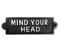 Brilliant Wall Art New - Cast Iron Victorian Style Vintage Sign - Mind Your Head