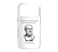 Brilliant What Could Possibly Go Wrong Sarcasm Philosophy Case for iPhone 17 Pro