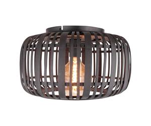 Brilliant Woodrow ceiling lamp, bamboo cage lampshade