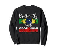 Brilliantly Brazilian And Georgian Mixed Nationalities Pride Sweatshirt