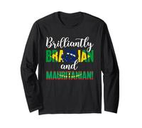 Brilliantly Brazilian and Mauritanian Mixed Nationalities Long Sleeve T-Shirt