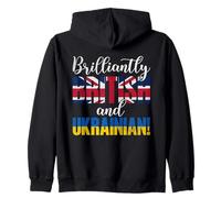 Brilliantly British And Ukrainian Mixed Nationalities Zip Hoodie