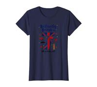 Brilliantly British at 7 UK Birthday Gift T-Shirt, Women, Navy, XS