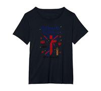 Brilliantly British at 7 UK Birthday Gift T-Shirt, Women's Plus, Black, 2X