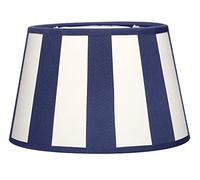 Brillibrum Design Lampshade Striped Table Lampshade Striped Pattern Socket E27 Stripes (Blue/Cream)