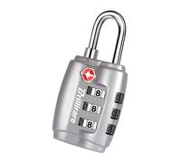 Brillirare TSA Approved Luggage Locks, Combination Travel Padlock, Zinc Alloy 3-Digit Waterproof Lock, TSA Accepted Outdoor Keyless Resettable for Lockers, Bags, Backpack, Gym, Gate-Silver
