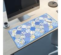 BrilliStar Desk Mat Abstract Black Floral Mouse Pad Big Desk Pad Anti-Slip Large Mouse Pads Cute Mouse Pad for Keyboard Office Home 35.4 x 15.7 inches