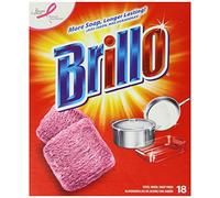 Brillo Steel Wool Soap Pads, Original Scent (Red), 18-Count