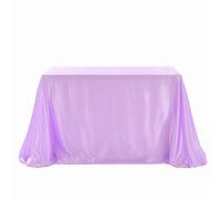 BrillShine Table Cloth Purple 228 x 228 cm - Washable, Reusable Table Cover with Decorative Bow Table Cloth for Party, Birthday, Wedding, Christmas, Banquet, DIY Outdoor Decor