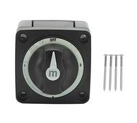 Brilluxa Battery Selector Switch, 4 Position Marine Isolator, Battery Disconnect Cutoff Switch for Boat RV Dual Battery Banks