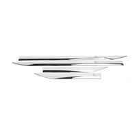 Brilluxa Body Trim, Side Molding Cover Panel Compatible with RAV4 2019 2020, 4pcs ABS Chrome Plated Car Accessory Replacement