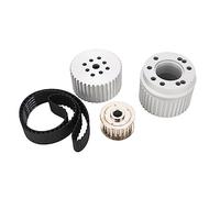 Brilluxa Car Belt Pulley Kit, Drive Belt Tensioner and Idler Pulley Serpentine Belt Kit Water Pump Crank Alternator Pulley SRN2252 Fit for CHEVY 283 305 7 350 400