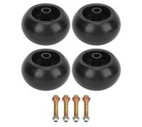 Brilluxa Deck Wheels Kit, 4 Pack Anti Scalp Gauge Wheels Compatible with Exmark Explorer, 103-3168, Puncture Proof Solid Tires