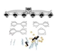 Brilluxa Exhaust Manifold, Compatible with BMW E46 E39 E60 E61 E38 E65 E83 E53, Cast Iron Header Pipe Assembly, Engine Exhaust Outlet Manifold Replacement