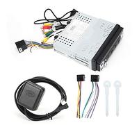 Brilluxa GPS Navigation, 7in HD Stereo, 1 DIN MP5 Player, Bluetooth Car Media, Compatible with Android 9.0 Quad Core, Retractable Car Audio System