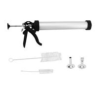 Brilluxa Jerky Gun, Beef Stick Maker, Meat Snack Shooter, Jerky Making Gun Kit with Round Flat Nozzle, Easy Clean Sausage Machine, Meat Processing Tool for Home Cooking