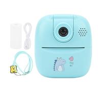Brilluxa Kids Instant Print Camera, 48MP Digital Dual Lens Camera, Mini Thermal Printer Photo Camera, Christmas Birthday Gift for Girls Boys (Blue)