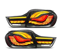 Brilluxa LED Tail Lights, OLED Style Dynamic Rear Lamps Compatible with 4 Series F32 F33 F36 F82 F83 M4, Sequential Turn Signal Kit, Full LED Tail Light Assembly (Smoky Black)
