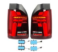 Brilluxa LED Tail Lights, Rear Lamp Assembly Compatible with T6 Pre Facelift 2016 to 2019, Facelift Look Dynamic Tail Light Set (Red)
