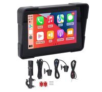 Brilluxa Motorcycle Screen, 5 Inch 1080P Touch Display with Wireless CarPlay and Android Auto, Portable PND Navigation with Dual Bluetooth 5.0 and IP67 Rating