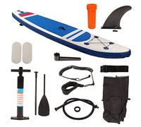 Brilluxa Paddle Board, Inflatable Set with Hand Pump and Repair Kit, 2.9m Foldable Stand Up Board, Extra Wide Nonslip Paddleboard for Adult