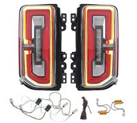 Brilluxa Tail Light Assembly, Compatible with Ford Bronco 2 Door 4 Door 2021 and Up, LED Rear Lamp Unit, Dynamic Turn Signal Light, Streamer Brake Light Kit