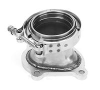 Brilluxa Turbo Downpipe Flange, Compatible with Toyota, Turbocharger Outlet Flange, V Band Gasket Stainless Steel, Exhaust Turbo Downpipe Replacement