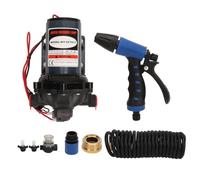 Brilluxa Washdown Pump, 12V DC Water Pressure Pump Kit 5.5 GPM 70 PSI, Marine Deck Wash Pump, Boat RV Spray Nozzle for Deck Cleaning