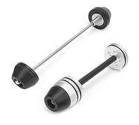 Brilluxa Wheel Crash Protector, Motorcycle Axle Slider Guard, Compatible with R1200 S ST R RT GS 2003-2020, Front Rear Chrome Plated Protection Kit