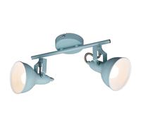 BRILONER 2 Way Ceiling Light E14 Flush Spotlight Bar in Blue Briloner Blue
