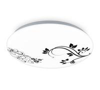 BRILONER 28 cm Flower Design LED Ceiling Light Neutral White LED Ceiling Light Living Dining Room Kitchen Children's Bedroom Spotlight