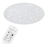 Briloner 3429-016 LED Ceiling Light, Remote Control, Starry Sky Effect, Diameter 75 cm, CCT, White